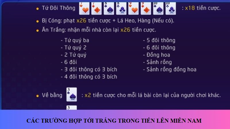 Các trường hợp tới trắng được quy định chi tiết