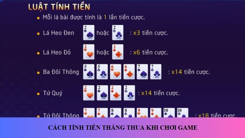 Cần quan tâm cách tính tiền thắng thua khi tham gia game