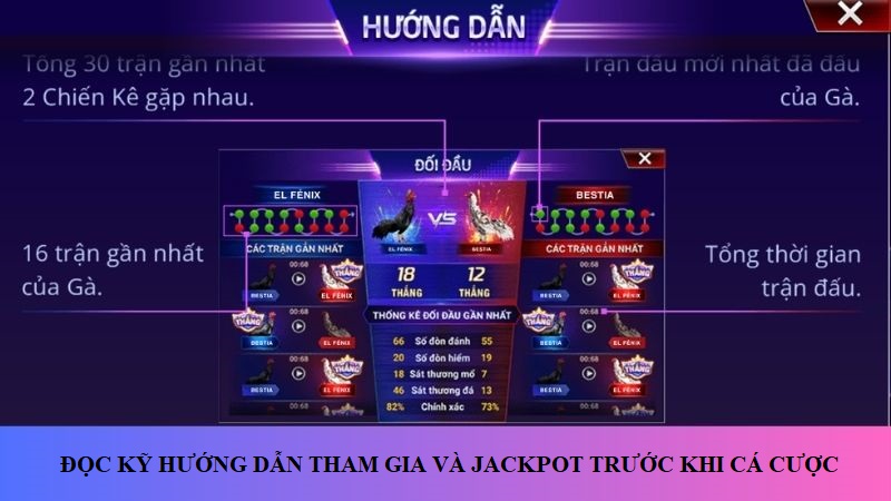 Đọc kỹ hướng dẫn tham gia và jackpot trước khi cá cược