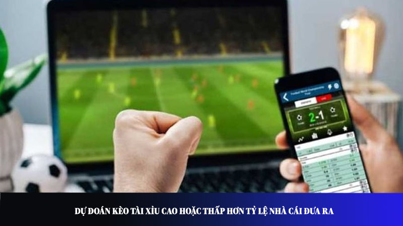 Dự đoán kèo tài xỉu cao hoặc thấp hơn tỷ lệ nhà cái đưa ra