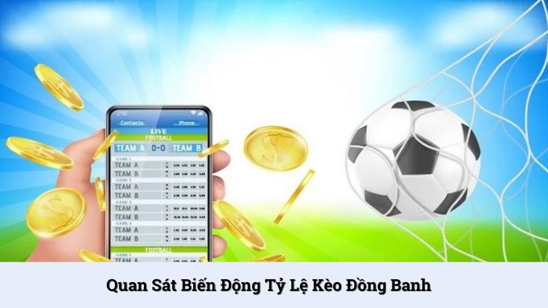 Hội viên nên chú ý quan sát biến động tỷ lệ kèo chấp đồng banh